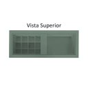 Ver mais imagens de Penteadeira Aparador Suspenso para Maquiagem Quarto Verde Laca