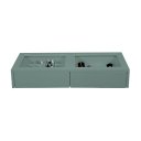 Ver imagem 7 de Penteadeira Aparador Suspenso para Maquiagem Quarto Verde Laca