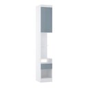 Ver imagem 1 de Mesa Cabeceira Criado Alto Roupeiro Modulado Alpes 1 Porta 1 Gaveta - Módulo Alpes - Luciane:azul