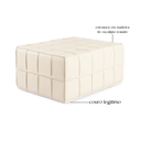 Ver imagem 5 de Puff de Couro Legítimo Decorativo 80x80x40 cm Queen