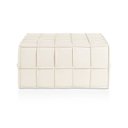 Ver imagem 4 de Puff de Couro Legítimo Decorativo 80x80x40 cm Queen