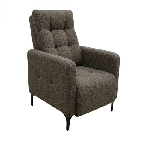 Poltrona Reclinável Fit 1 Estagio Bouclê Natural Matrix Cor:chenile Prime Marrom
