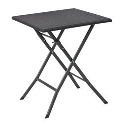 Mesa Dobrável 74x62cm Preto - 1