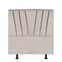 Ver imagem 1 de Cabeceira Estofada Bélgica 90cm Solteiro para Cama Colchão Box Quarto Corino Bege - Aurora Line