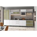 Ver imagem 4 de Armário Suspenso Com Nicho Para Microondas 1 Porta Evidence Poliman Móveis Branco