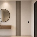 Ver imagem 3 de Painel Ripado Decorativo para Sala Quarto 39x250cm Slats L05 Gris Fosco - Lyam Decor