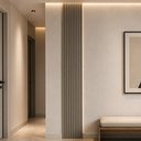 Ver imagem 1 de Painel Ripado Decorativo para Sala Quarto 39x250cm Slats L05 Gris Fosco - Lyam Decor