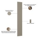 Ver imagem 5 de Painel Ripado Decorativo para Sala Quarto 39x250cm Slats L05 Gris Fosco - Lyam Decor