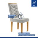 Ver imagem 5 de Conjunto 4 Cadeiras para Sala de Jantar Germany