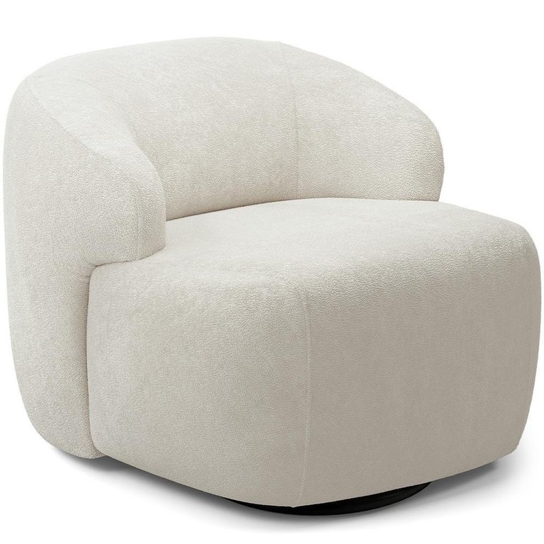Poltrona Decorativa Orgânica Living Barolo L06 Bouclê