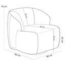 Ver imagem 6 de Poltrona Decorativa Orgânica Living Barolo L06 Bouclê