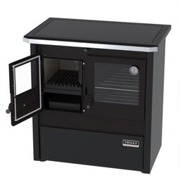 Fogao a Lenha N 2 Le Corbusier Dupla Combustao Preto - 8 Fogao a Lenha N 2 Le Corbusier Dupla Combustao Preto - 8