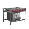 Fogão Industrial A Gás Mared Baixa Pressão 6 Bocas Com Forno - 1