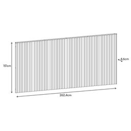 Cabeceira Florença para Cama de Casal e Queen Cedro - Casa D - 4