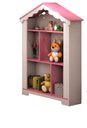 Ver imagem 1 de Estante Infantil Casinha Magia Branco Rosa Ofertamo Quarto Decoração