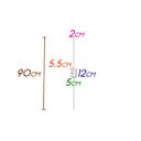 Ver imagem 2 de Arandela / Plafon Tec Branco 90cm 15w 3000k - Gd011lw - Bella