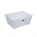 Ver imagem 1 de Cesta Organizadora Coza Plástica Empilhável 28,8 X 19,1 X 12,3 Cm, (4,4 Ll) Linha One Natural Coza