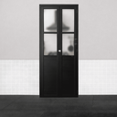 Ver imagem 2 de Porta de Correr Alumínio Preto Camarão Lambril com Visor Maxx