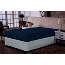 Ver imagem 1 de lençol Casal Avulso Liso Malha Doce Vida Azul Profundo