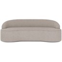 Ver imagem 3 de Sofá 3 Lugares Curvo Sala de Estar Living Lótus D02 Bouclê Bege 210 cm B-62 - Lyam Decor