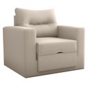Ver imagem 4 de Sofá Cama para Sala de Estar Dublin Suede Bege