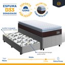 Ver imagem 3 de Cama Box com Colchão de Espuma D33 Pillow Top Comfort Luxo + Auxiliar de Espuma Unique Solteiro 88cm