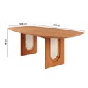 Ver imagem 4 de Mesa de Jantar Orgânica 8 Lugares 210cm Tali CabeCasa MadeiraOriginals Marrom Cinamomo