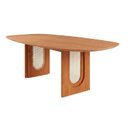 Ver imagem 3 de Mesa de Jantar Orgânica 8 Lugares 210cm Tali CabeCasa MadeiraOriginals Marrom Cinamomo