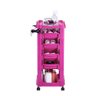 Carrinho Auxiliar Apoio Tatuagem Vegas Poker Tatuador 4 Gavetas Tattoo Dompel Multiuso Rosa - 2