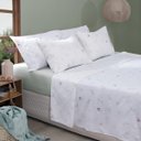Ver imagem 3 de Jogo de Cama Casal Sultan Realce Premium 140 Fios 4 Peças Lençol com Elástico Lívia