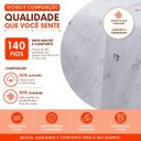 Ver imagem 5 de Jogo de Cama Casal Sultan Realce Premium 140 Fios 4 Peças Lençol com Elástico Lívia