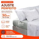 Ver imagem 7 de Jogo de Cama Casal Sultan Realce Premium 140 Fios 4 Peças Lençol com Elástico Lívia