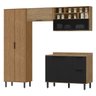 Armarios Lavanderia 4 Modulos Mdf 270 Cm Tosc Freijo Nero Mxm - 2