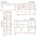 Ver imagem 4 de Armarios Lavanderia 4 Modulos Mdf 270 Cm Tosc Freijo Nero Mxm