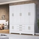 Ver imagem 1 de Guarda-Roupa Casal 10 Portas 3 Gavetas New Murano Demóbile