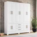 Ver imagem 4 de Guarda-Roupa Casal 10 Portas 3 Gavetas New Murano Demóbile