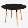 Mesa de Jantar Redonda Steel 110 cm com Pés Palito Cor Preto - 2