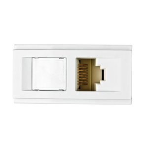 Módulo Tomada Rj45 Duale Up Branco - 2x Cat6a