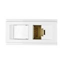 Ver imagem 1 de Módulo Tomada Rj45 Duale Up Branco - 2x Cat6a