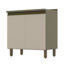 Ver imagem 1 de Balcão de Cozinha 02 Portas 80cm c/ Tampo Connect Duna Cristal Henn