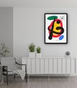 Ver imagem 2 de Quadro Decorativo Miró Plated Signed Lithograph - 70x50cm:moldura Branca