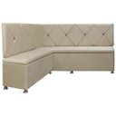 Ver imagem 5 de Conjunto Canto Alemão com Bau para Bar Lanchonete Bege 125x160cm Sofa Store