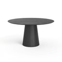 Ver imagem 1 de Mesa de Jantar Redonda 150cm Scandi 8 Lugares Lamina Natural de Madeira Preto