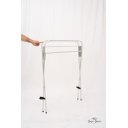 Ver imagem 5 de Varal de Chão Sanfonado Abre e Fecha Leve e Resistente sem Aba