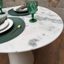 Ver imagem 4 de Mesa de Jantar Cone Redonda Orgânica Sol 100x90cm Marmore Branco Extra