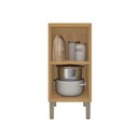 Ver imagem 3 de Balcão de Cozinha 40 Cm Colors 1 Porta 100% Mdf Freijó/moss - Kits Paraná