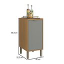 Ver imagem 4 de Balcão de Cozinha 40 Cm Colors 1 Porta 100% Mdf Freijó/moss - Kits Paraná