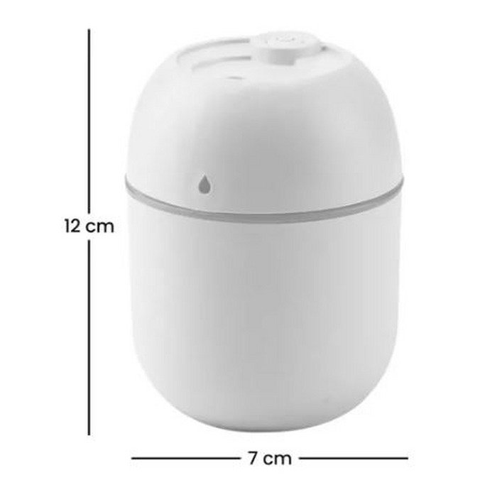 Difusor de Aromas e Óleos de Ambientes Usb Portátil com Led Cor Branco - 2