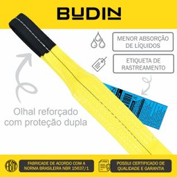 Cinta de Reboque e Arraste 40 ton x 5 metros plana - Caminhão / Trator / 4x4 / Trilhas / Off road Bu - 3
