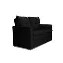Ver imagem 6 de Sofá Pequeno 02 Lugares 150cm Mobi Suede Preto Herrero